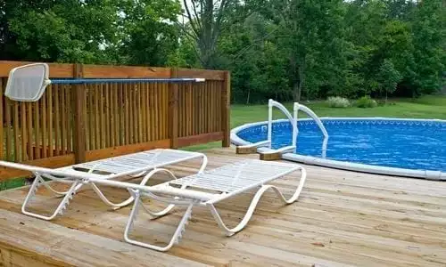 Image of pool deck and pool